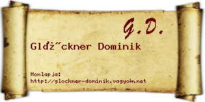Glöckner Dominik névjegykártya
