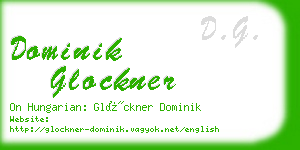 dominik glockner business card